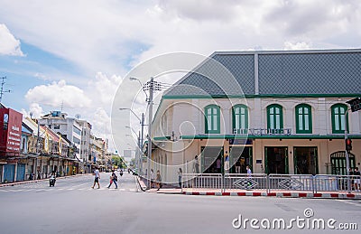 In the area of â€‹â€‹the underground light car station, Bangkok, Thailand Editorial Stock Photo